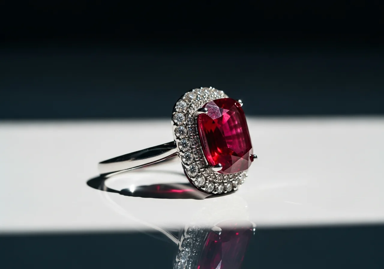 Bracelet rubis pour femme chic